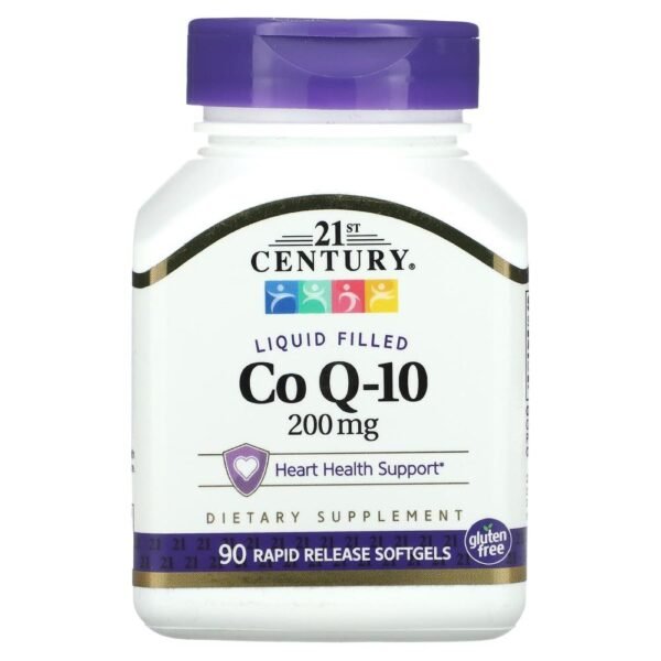 21st Century Liquid Filled CoQ-10 200 mg 90 Rapid Release Softgels