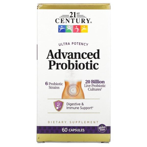 21st Century Ultra Potency Advanced Probiotic 60 Capsules