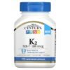 21st Century K2 MK-7 100 mcg 110 Vegetarian Capsules