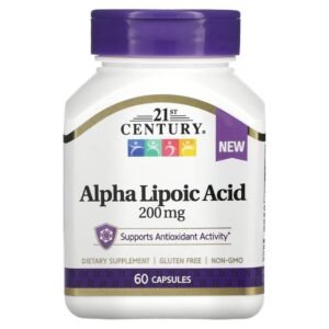 21st Century Alpha Lipoic Acid 200 mg 60 Capsules