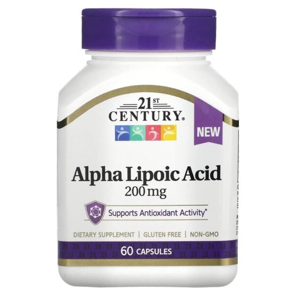 21st Century Alpha Lipoic Acid 200 mg 60 Capsules