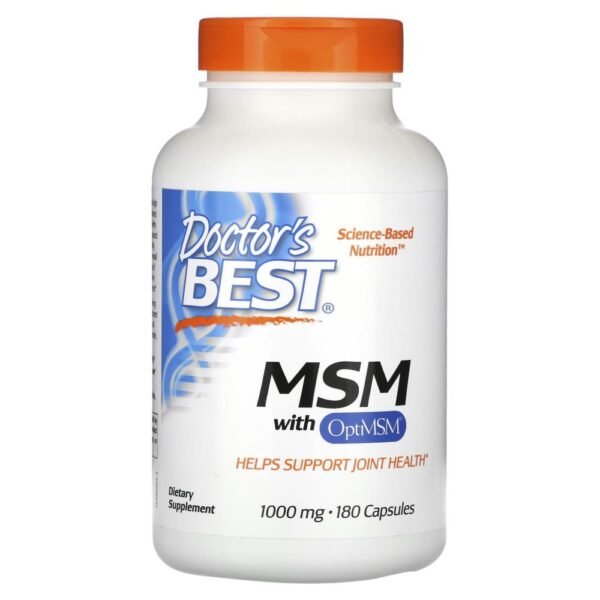 Doctor's Best MSM with OptiMSM 1000 mg 180 Capsules