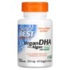 Doctor's Best Vegan DHA from Algae with Life's DHA 200 mg 60 Veggie Softgels