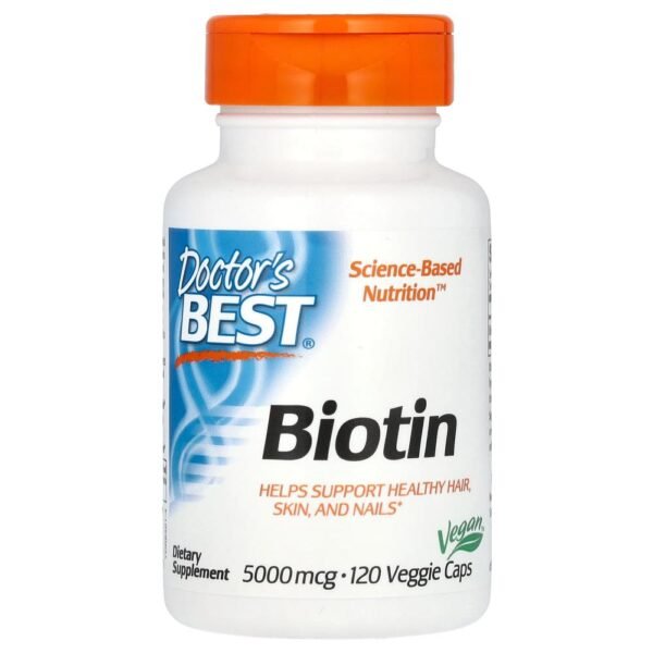 Doctor's Best Biotin 5000 mcg  120 Veggie Caps