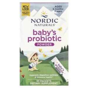 Nordic Naturals Baby's Probiotic Powder Ages 6 Months-3 Years 30 Packets 1.45g