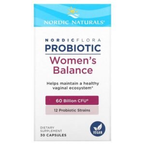 Nordic Naturals Nordic Flora Probiotic Women's Balance 60 Billion CFU 30 Capsules