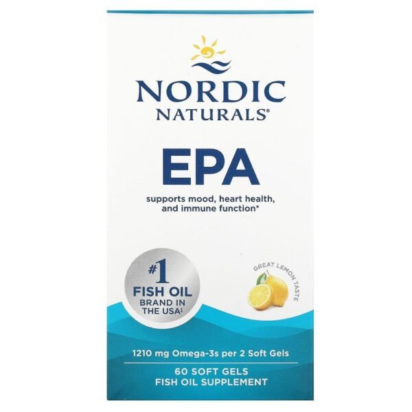 Nordic Naturals EPA Lemon 60 Soft Gels