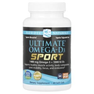 Nordic Naturals Ultimate Omega®-D3 Sport 60 Soft Gels