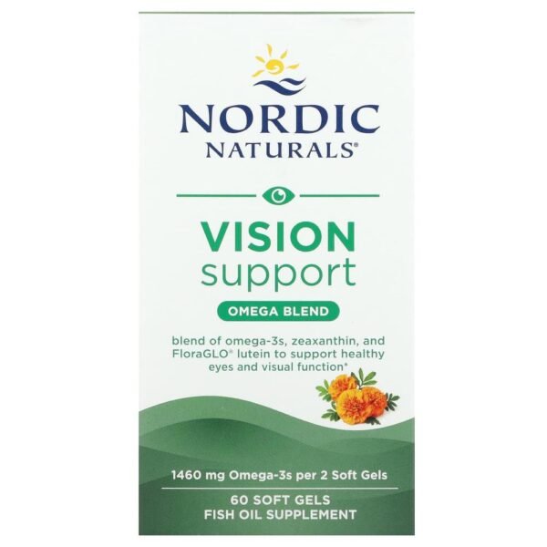 Nordic Naturals Vision Support Omega Blend 1460 mg 60 Soft Gels (730 mg per Soft Gel)