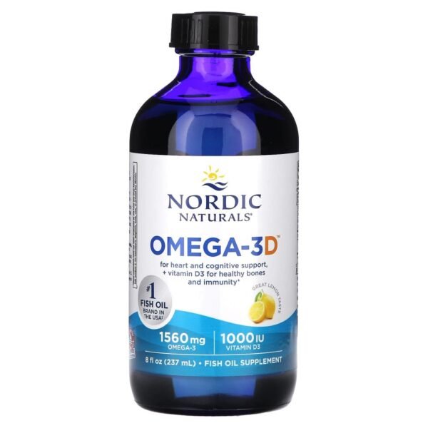 Nordic Naturals Omega-3D Lemon 237ml