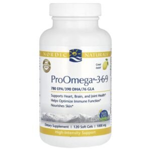 Nordic Naturals ProOmega 3-6-9 Lemon 1000 mg 120 Soft Gels (500 mg per Capsule)