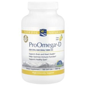 Nordic Naturals ProOmega®-D Lemon 180 Soft Gels