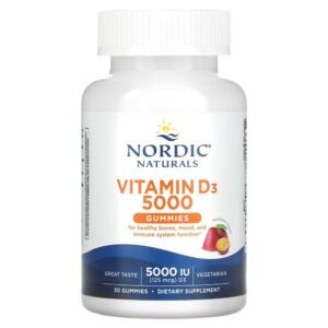 Nordic Naturals Vitamin D3 Gummies Passion Fruit 5000 IU (125 mcg) 30 Gummies