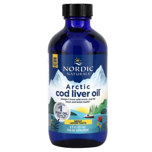 Nordic Naturals Arctic Cod Liver Oil Lemon 237ml