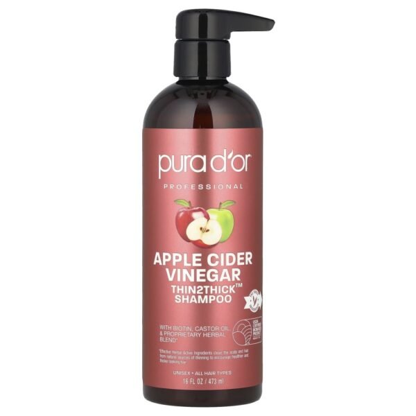 Pura D'or Apple Cider Vinegar Thin2Thick™ Shampoo 473ml