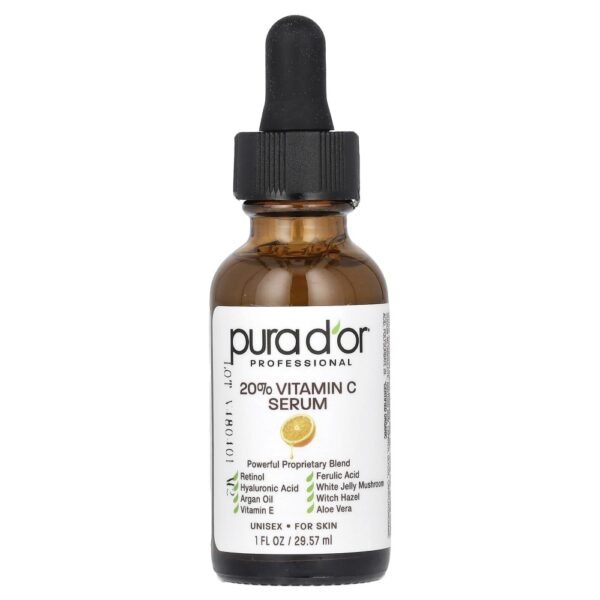 Pura D'or Professional 20% Vitamin C Serum 29.57ml