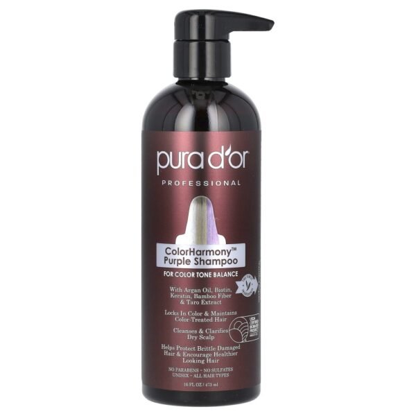 Pura D'or Professional ColorHarmony Purple Shampoo 473ml