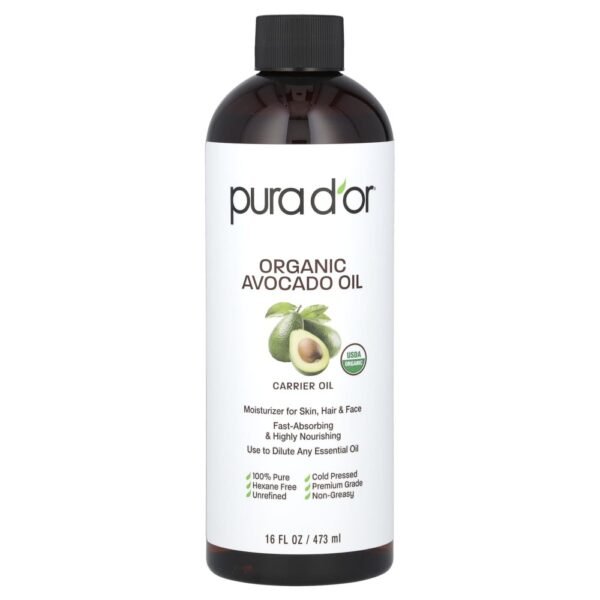 Pura D'or Organic Avocado Oil 473ml