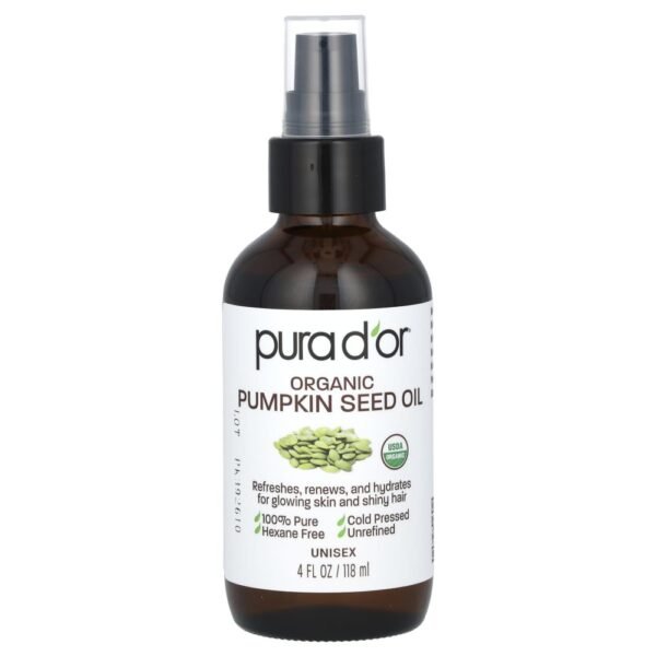 Pura D'or Organic Pumpkin Seed Oil 118ml