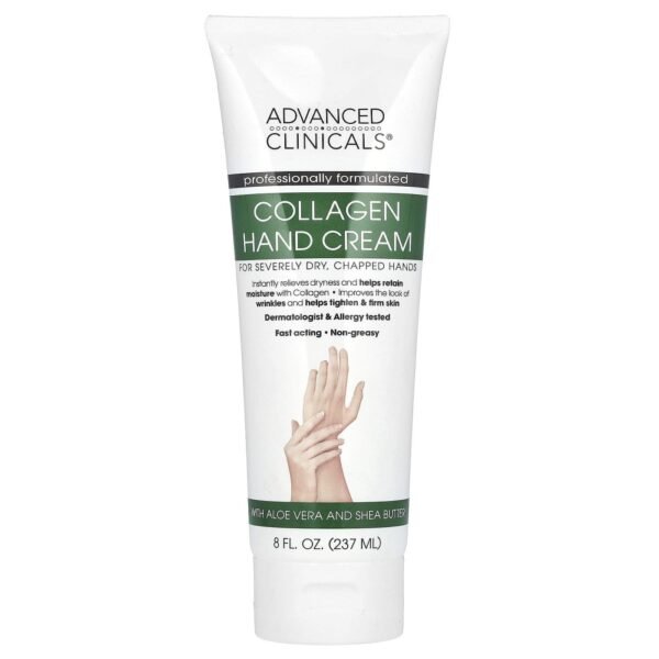 Advanced Clinicals Collagen Hand Cream 237ml