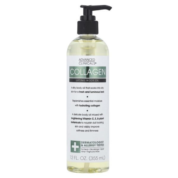Advanced Clinicals Collagen Lifting Body Oil 355ml