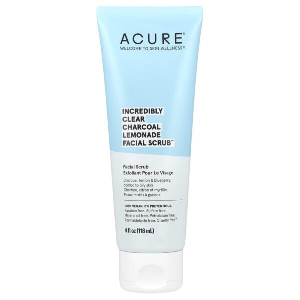 ACURE Incredibly Clear Charcoal Lemonade Facial Scrub 118ml