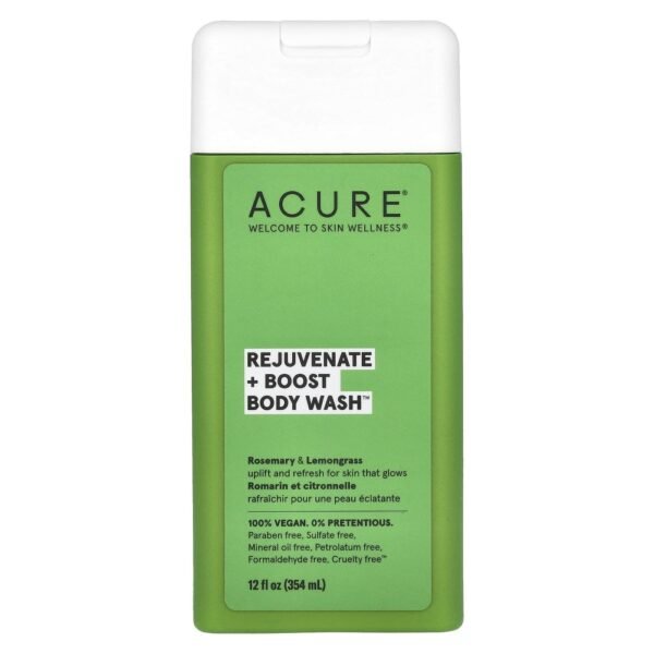 ACURE Body Wash Rejuvenate + Boost Rosemary & Lemongrass 354ml