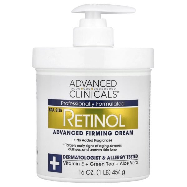 Advanced Clinicals Retinol Advanced Firming Cream 454g