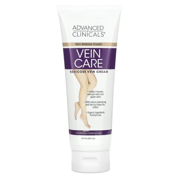 Advanced Clinicals Vein Care Varicose Vein Cream 237ml